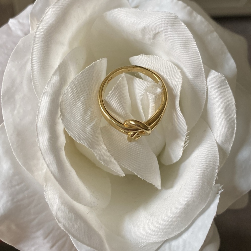 Gold Loop Ring - image 2